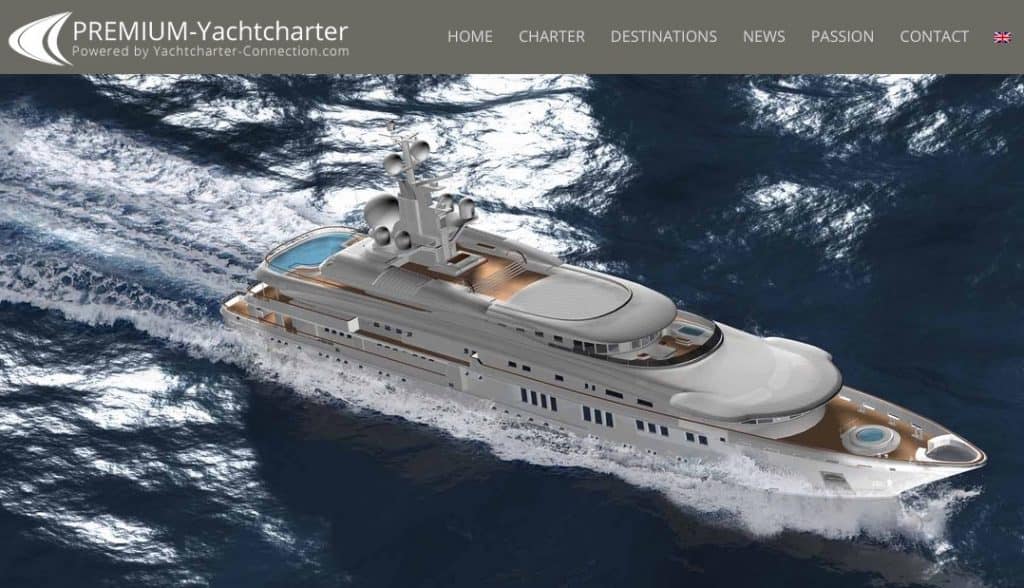 Neue Website für Premium Luxusyacht-Charter