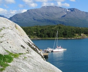 Norway - charter yacht in a fjord