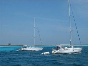 Cuba - at anchor at Cayo Largo