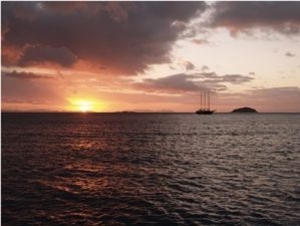 Australien Sonnenuntergang Whitsunday Islands